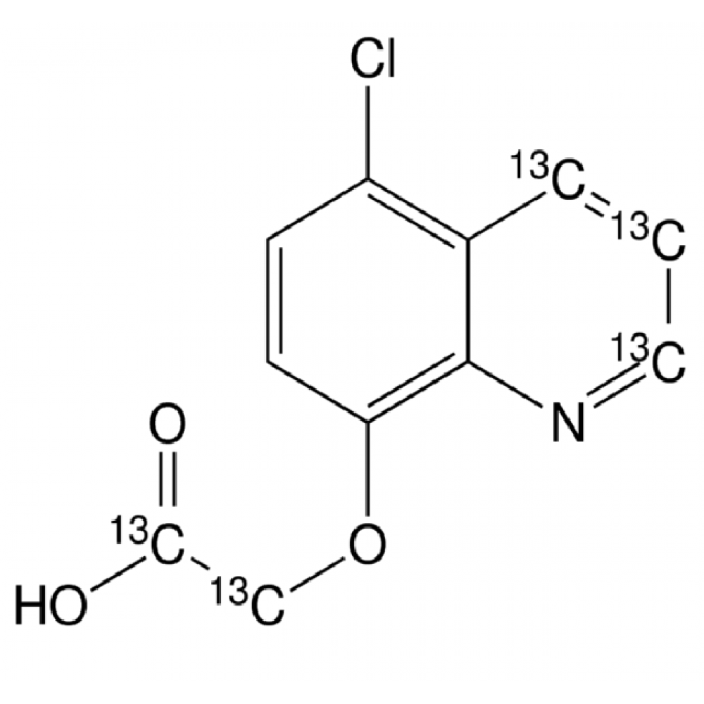 5-کلرو کینولین-8-یلوکسید -2،3 ، اتانول 4-13C3-استیک 13C2، 99 اتم٪ 13C، 97٪ (CP