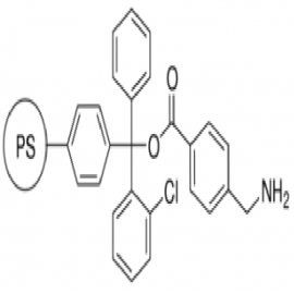 2-کلروتریتیل 4-آمین متیل بنزوئیک اسید، پیوند به پلیمر