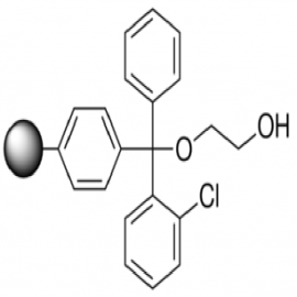 2-کلروتریتیل اتیلن گلیکول، پیوند پلیمری