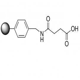 پلی استایرن AM-COOH برای سنتز پپتید، میزان برچسب زدن: 0.8-1.2 mmol / g N بارگیری